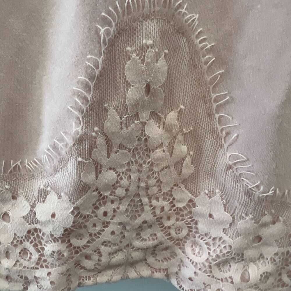 Simply Styled By Sears BOHO Pink Lace Pattern Romantic Feminine Blouse Size XL - Picture 6 of 9